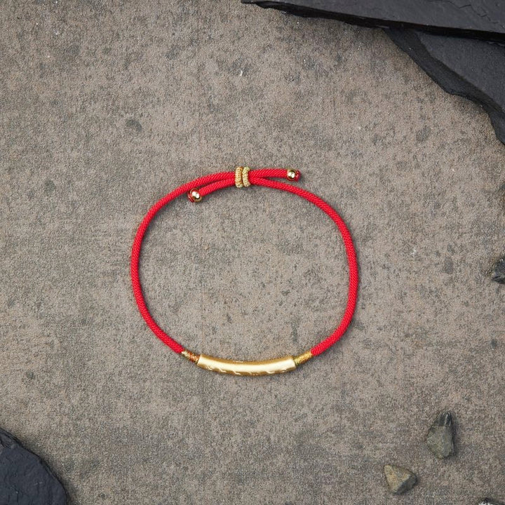 Rotes Tibet Armband Buddhistisch - kräftiger Glücksbringer - Bracelet - TaoTempel