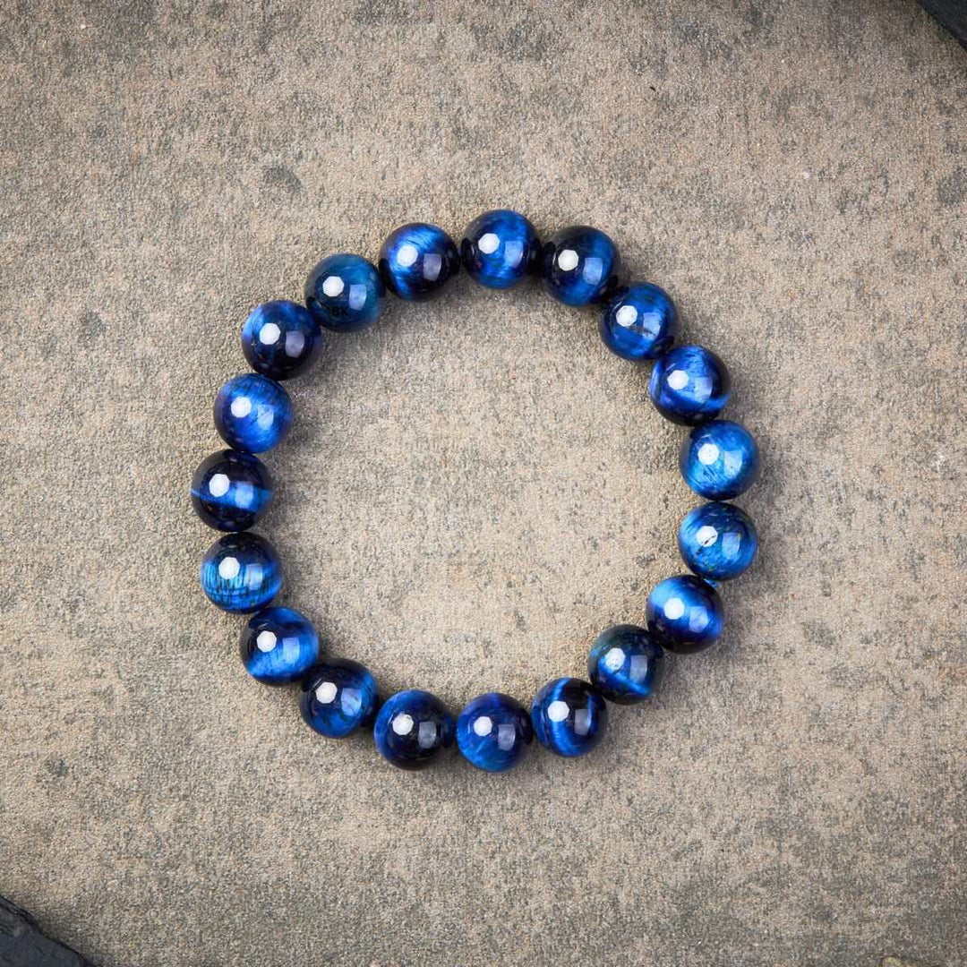 Blaues Tigerauge Armband - Selbstbewusstsein & Kreativität - Bracelet - TaoTempel