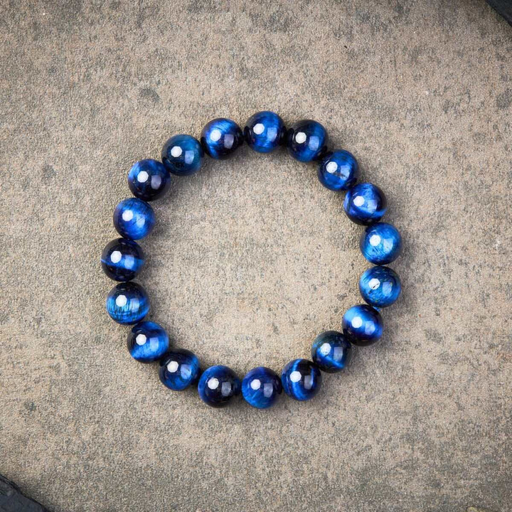 Blaues Tigerauge Armband - Selbstbewusstsein & Kreativität - Bracelet - TaoTempel