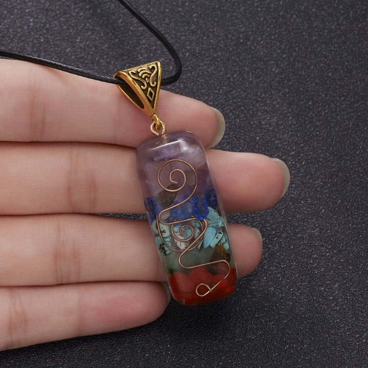 7 Chakra Orgon Halskette - Energieheilung & EMF Schutz - Necklace - TaoTempel