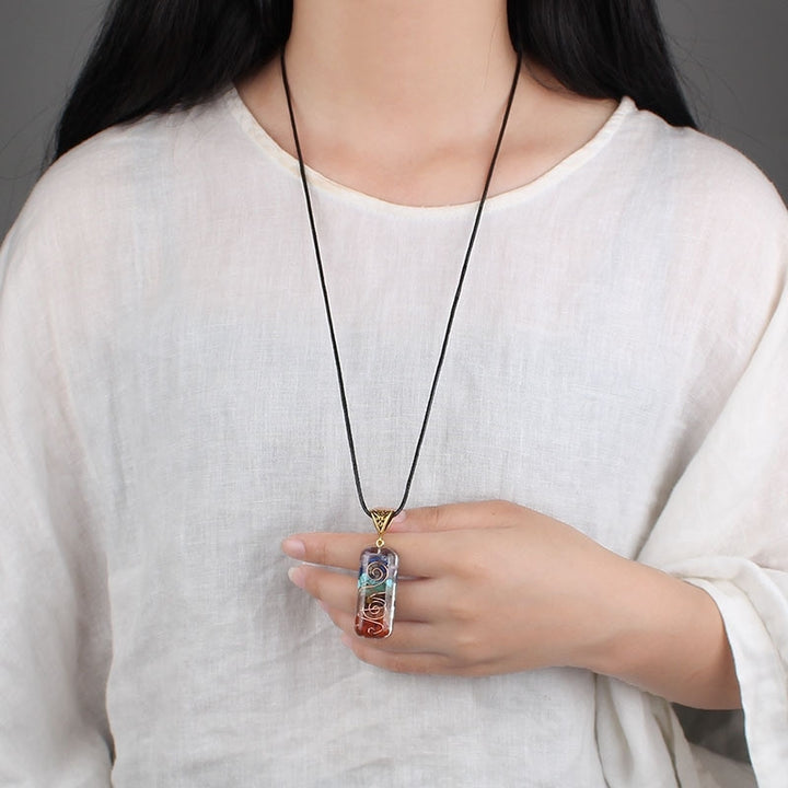7 Chakra Orgon Halskette - Energieheilung & EMF Schutz - Necklace - TaoTempel