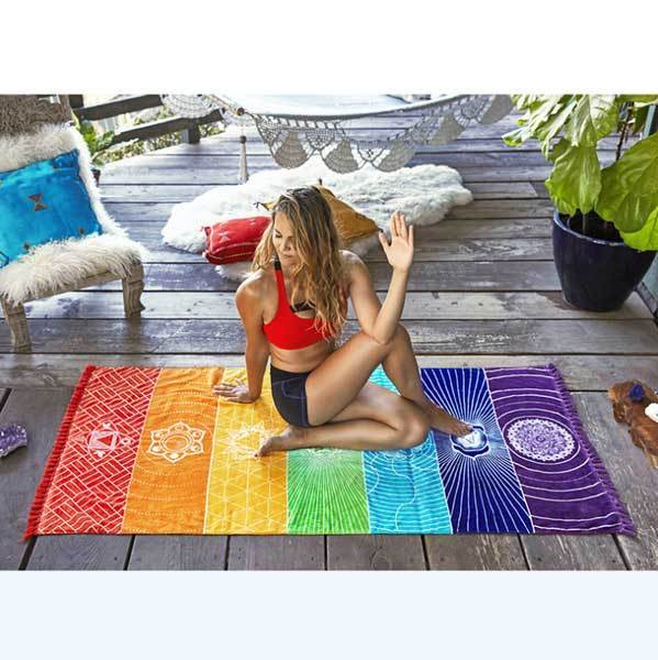 7 Chakra Wandteppich & Meditations Matte - Tapestry - TaoTempel