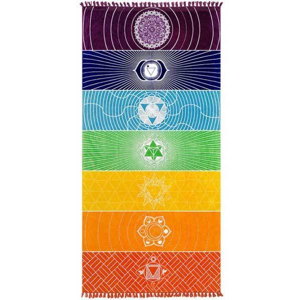 7 Chakra Wandteppich & Meditations Matte - Tapestry - TaoTempel