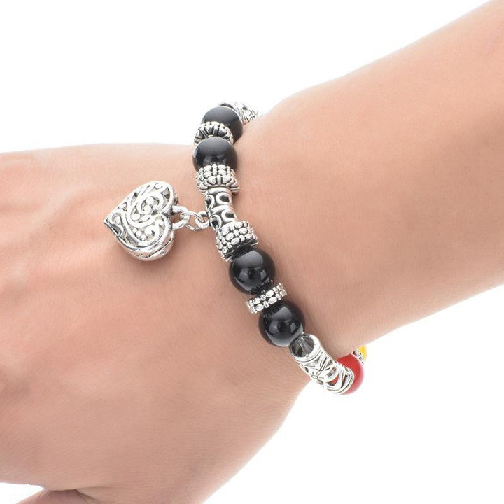 Reiki Armband mit Herz Anhänger - Heilung von Chakra Energien - Bracelet - TaoTempel