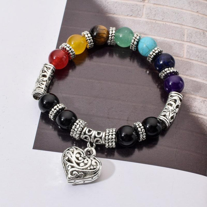 Reiki Armband mit Herz Anhänger - Heilung von Chakra Energien - Bracelet - TaoTempel