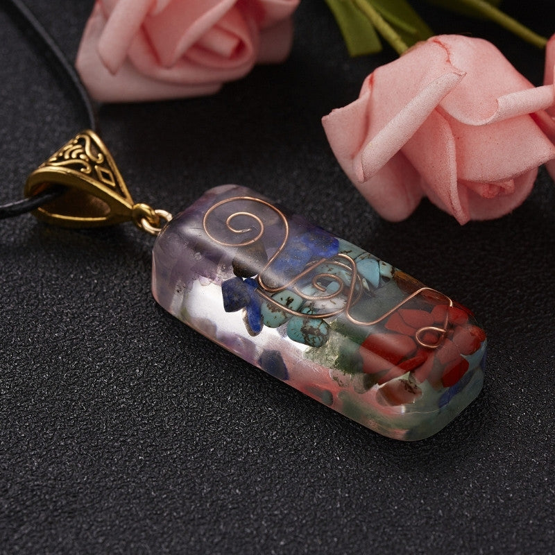 7 Chakra Orgon Halskette - Energieheilung & EMF Schutz - Necklace - TaoTempel