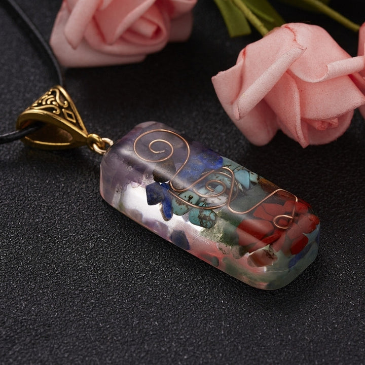 7 Chakra Orgon Halskette - Energieheilung & EMF Schutz - Necklace - TaoTempel