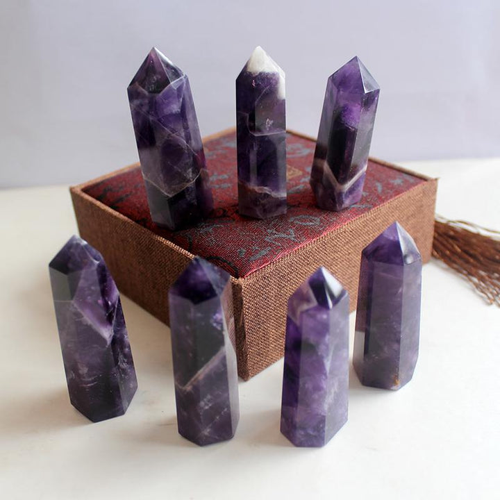Amethyst Kristall Hexagon - Für Meditationen & Balance - Stones & Crystals - TaoTempel