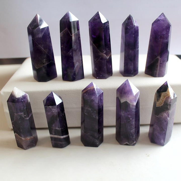 Amethyst Kristall Hexagon - Für Meditationen & Balance - Stones & Crystals - TaoTempel