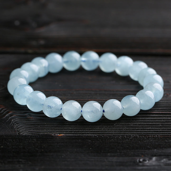 Blaues Aquamarin Armband - Erdend & Beruhigend - Bracelet - TaoTempel