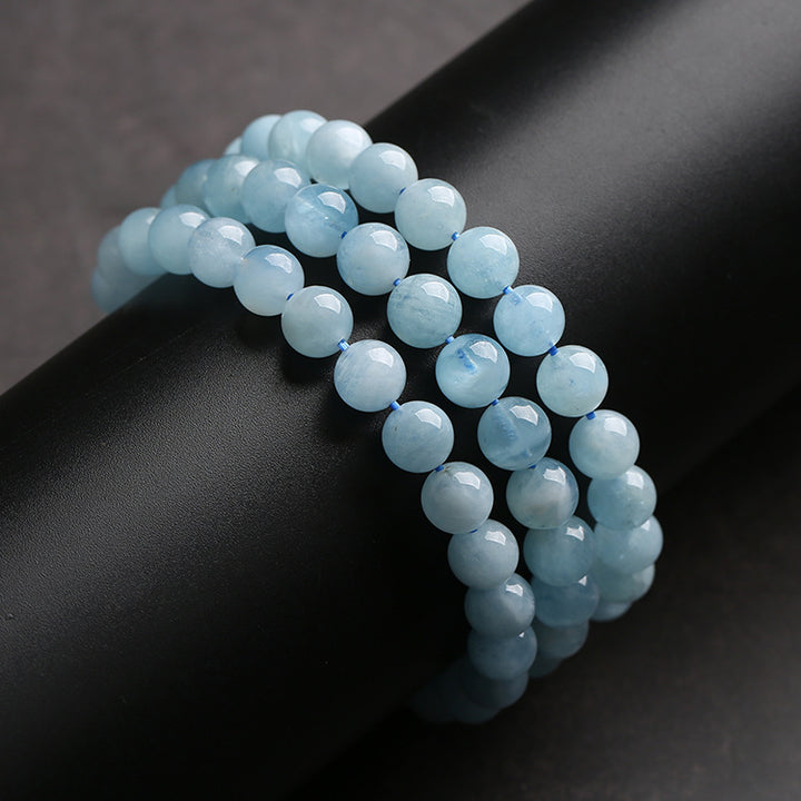 Blaues Aquamarin Armband - Erdend & Beruhigend - Bracelet - TaoTempel