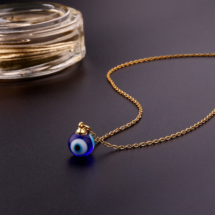 Blaue Böser Blick Schutz Halskette - Necklace - TaoTempel