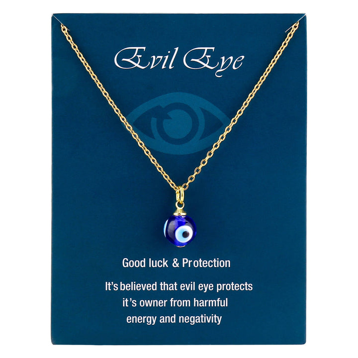 Blaue Böser Blick Schutz Halskette - Necklace - TaoTempel