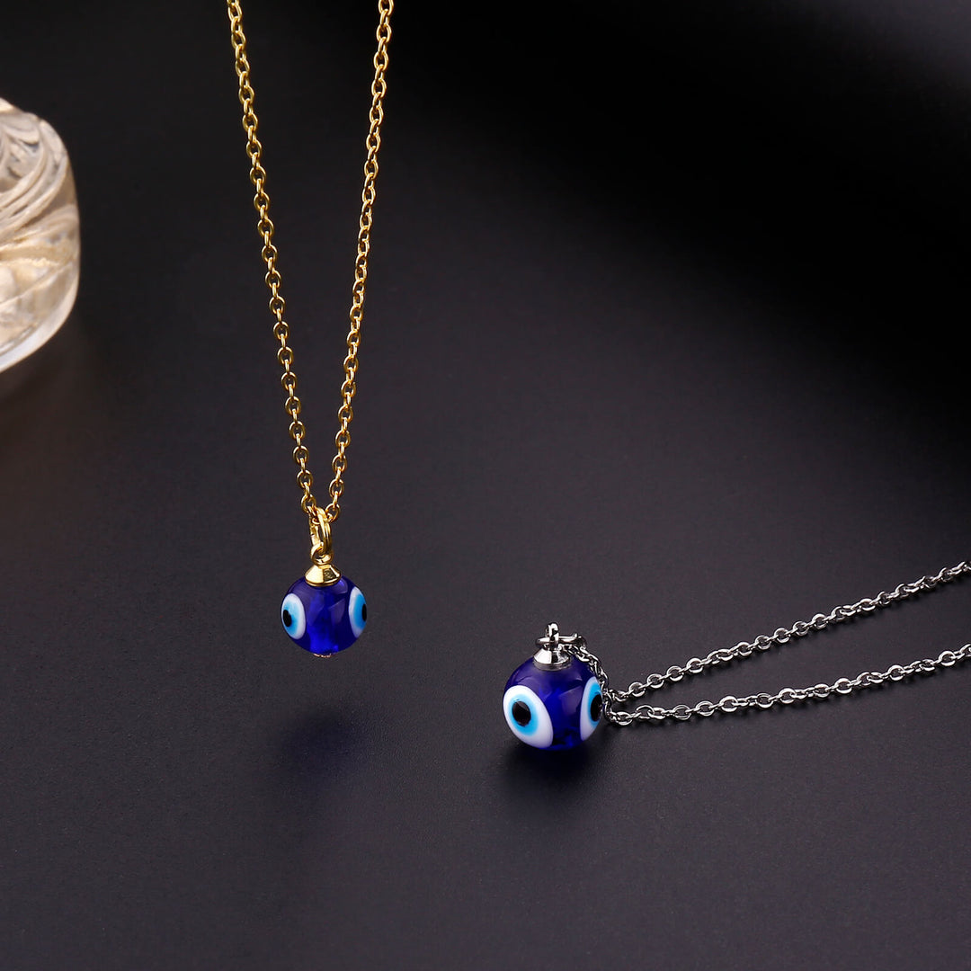 Blaue Böser Blick Schutz Halskette - Necklace - TaoTempel