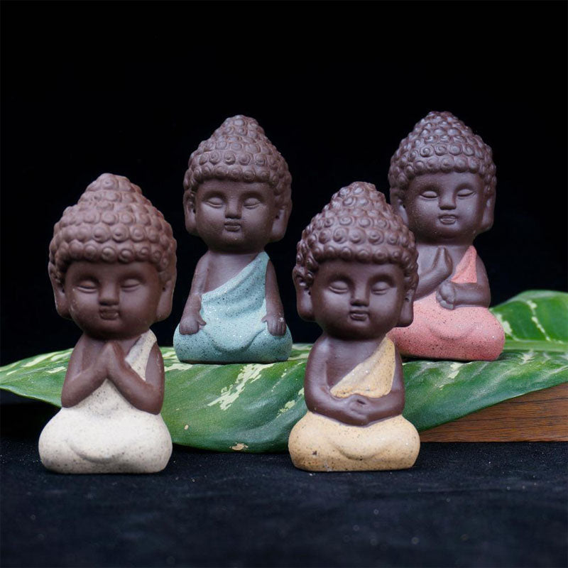 Mini Buddha Statuen der vier edlen Wahrheiten (4er Set) - Home Decor - TaoTempel