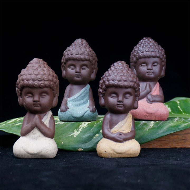 Mini Buddha Statuen der vier edlen Wahrheiten (4er Set) - Home Decor - TaoTempel