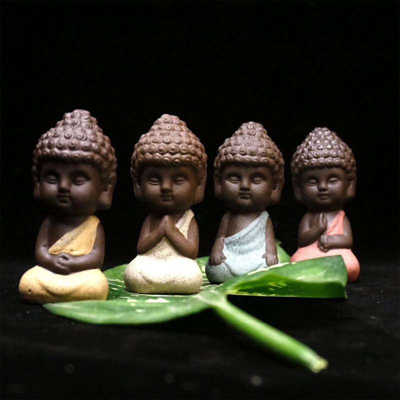 Mini Buddha Statuen der vier edlen Wahrheiten (4er Set) - Home Decor - TaoTempel