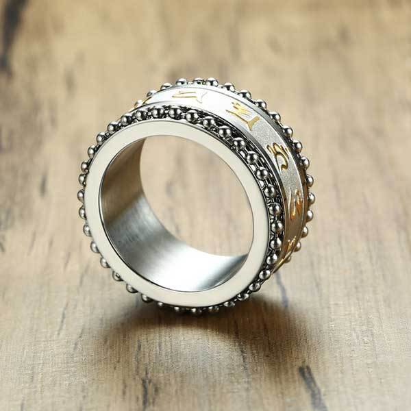 Buddhistischer Mantra Ring Sorgen Fidget Ring - gegen Angst - Ring - TaoTempel