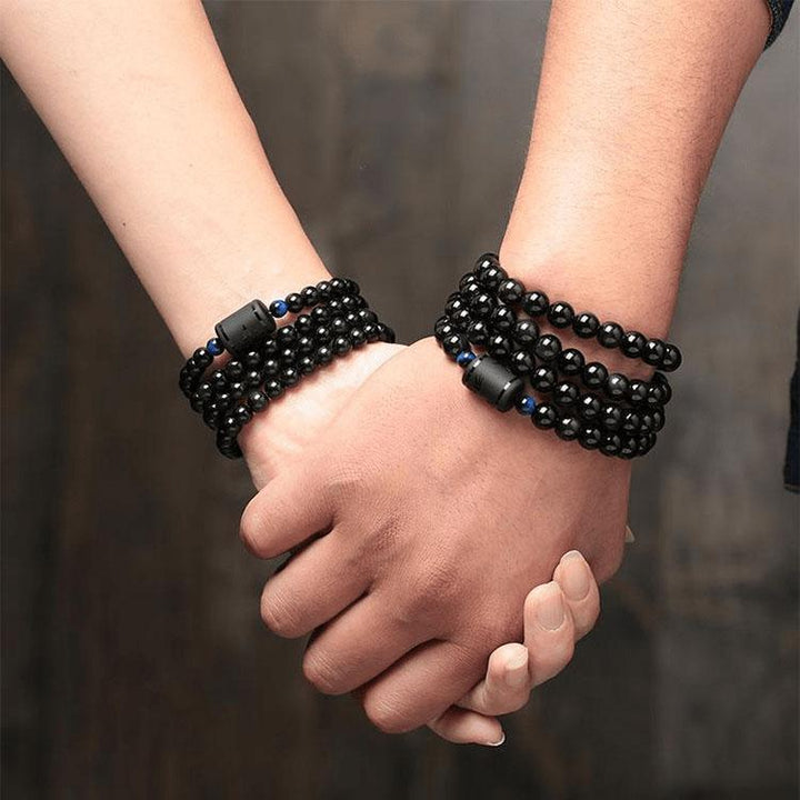 Drachen und Phoenix Obsidian Wickelarmband - Ehrlichkeit & Unendliche Liebe - Bracelet - TaoTempel
