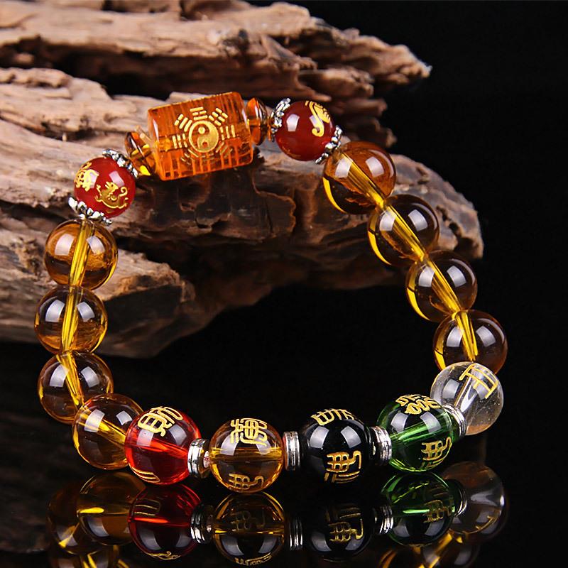 Gott des Reichtums Feng Shui Citrin Armband - Bracelet - TaoTempel