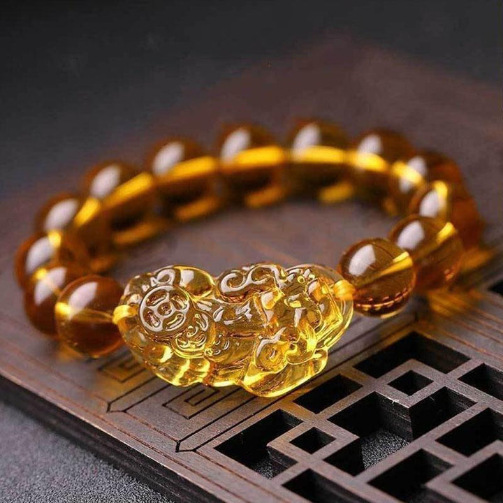 Feng Shui Pixiu Citrin Armband - Wohlstand Anziehen - Bracelet - TaoTempel