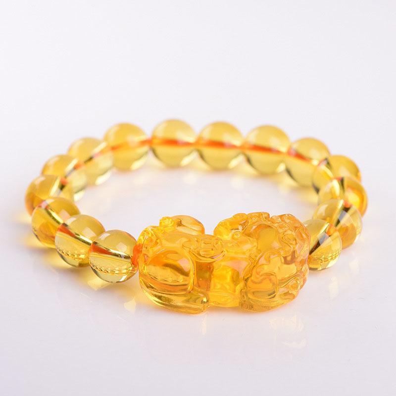 Feng Shui Pixiu Citrin Armband - Wohlstand Anziehen - Bracelet - TaoTempel