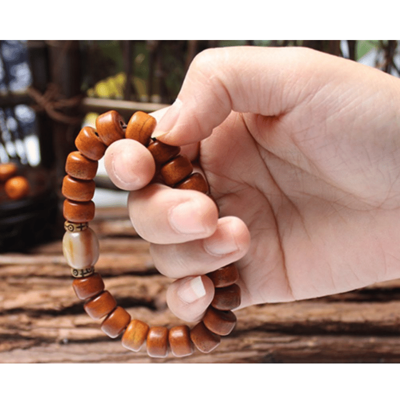 Tibetisches Yak Knochen Schutz Armband - Bracelet - TaoTempel