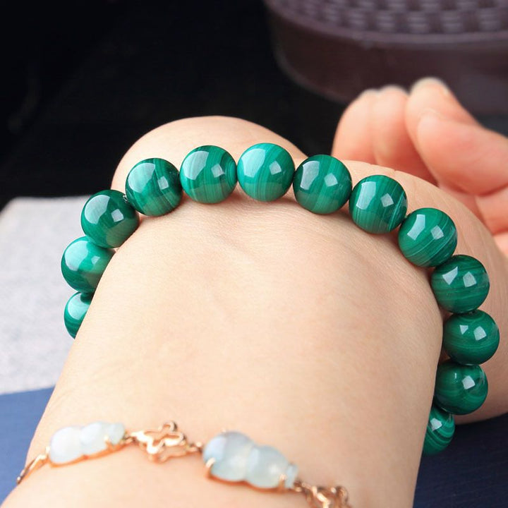 Grünes Malachit Transformations Armband - Für positive Veränderungen - Bracelet - TaoTempel
