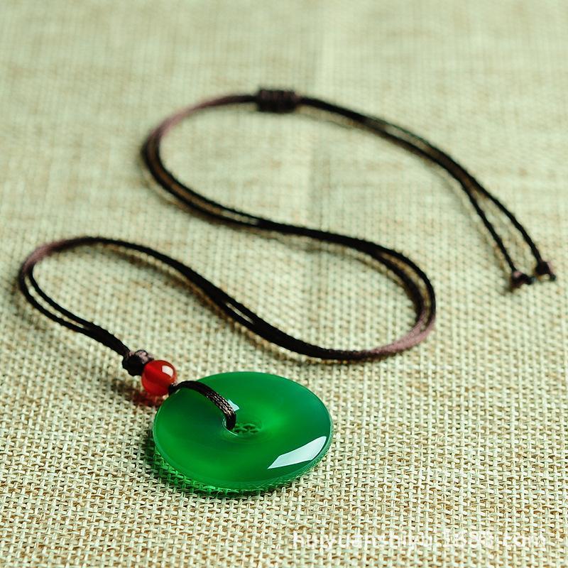 Grüne Jade Halskette - Für Positivität & Harmonie - Necklace - TaoTempel