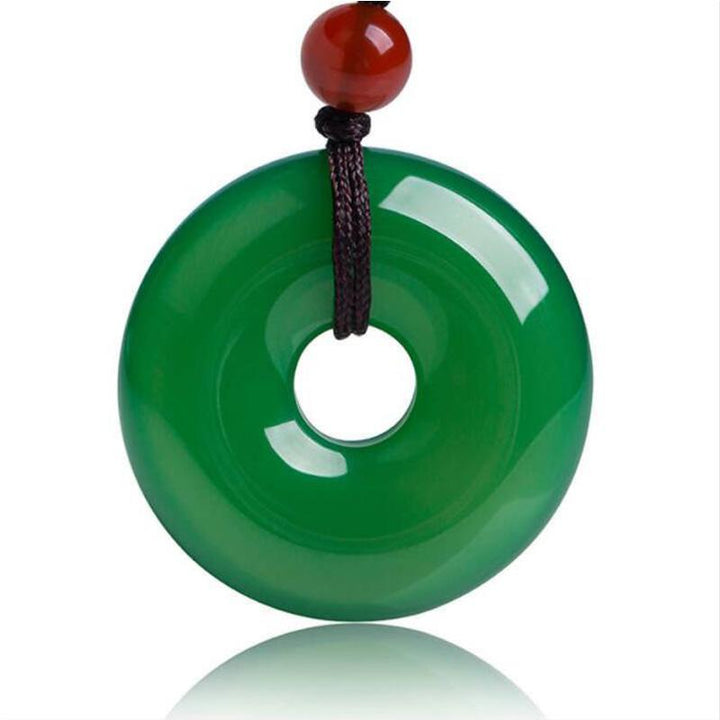 Grüne Jade Halskette - Für Positivität & Harmonie - Necklace - TaoTempel