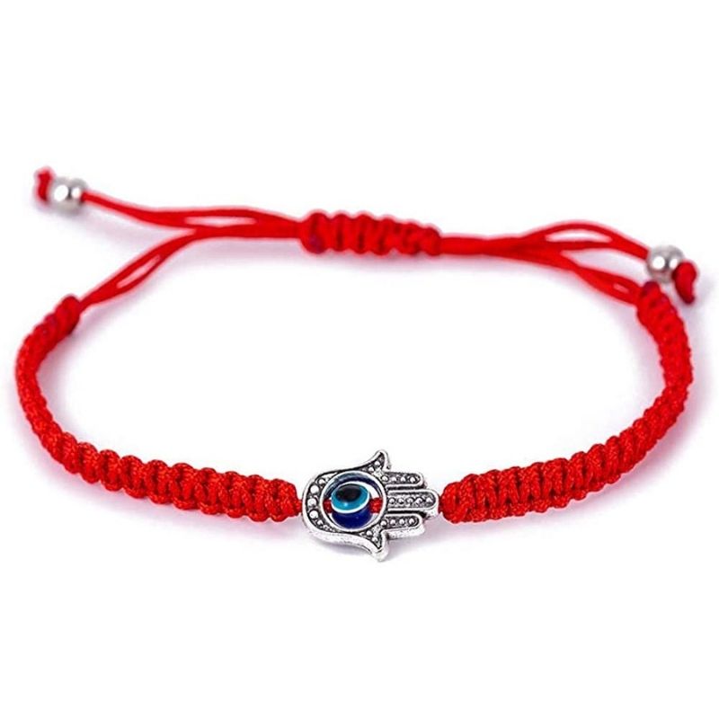 Hamsa Hand Rotes Schnur Armband - Böser Blick Schutz - Bracelet - TaoTempel