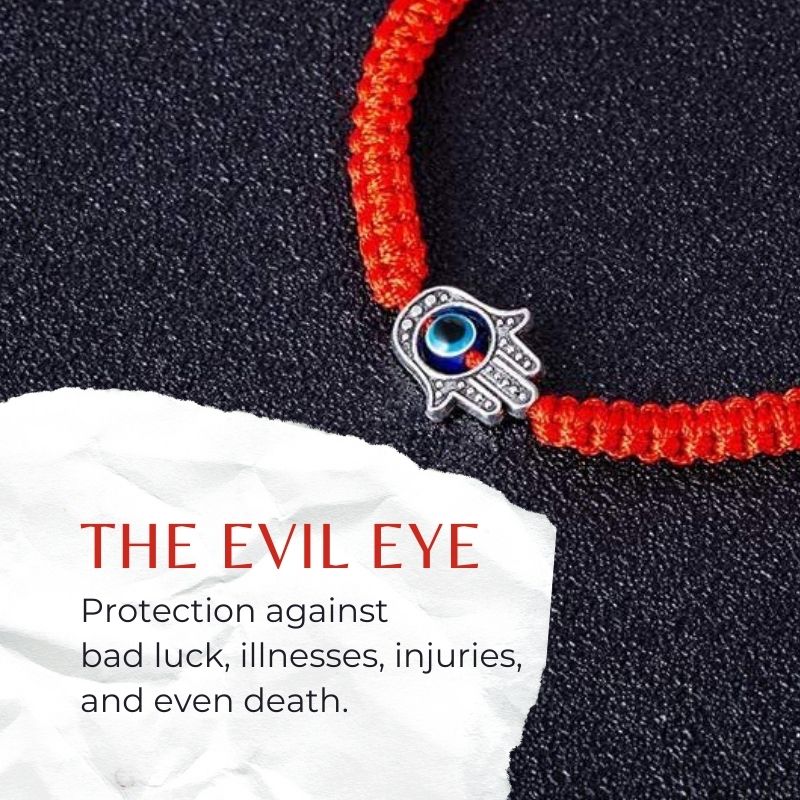 Hamsa Hand Rotes Schnur Armband - Böser Blick Schutz - Bracelet - TaoTempel