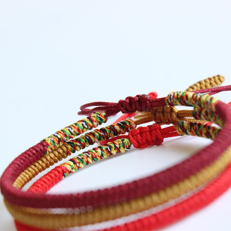Tibet Knotenarmband handgemacht - Für Sicherheit & Kraft - Bracelet - TaoTempel