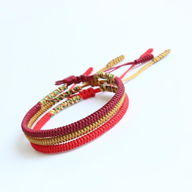 Tibet Knotenarmband handgemacht - Für Sicherheit & Kraft - Bracelet - TaoTempel