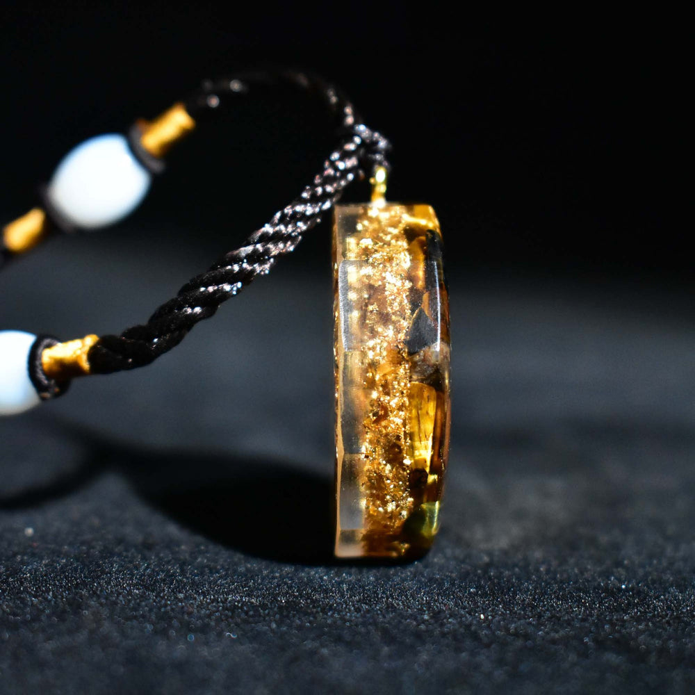 Heilige Sri Yantra Orgonit Halskette - Tigerauge - Necklace - TaoTempel