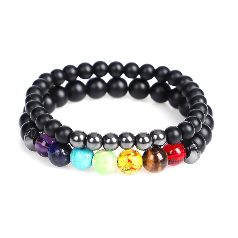 Hämatit Chakra Armband Set - Wellness Fördern - Bracelet - TaoTempel