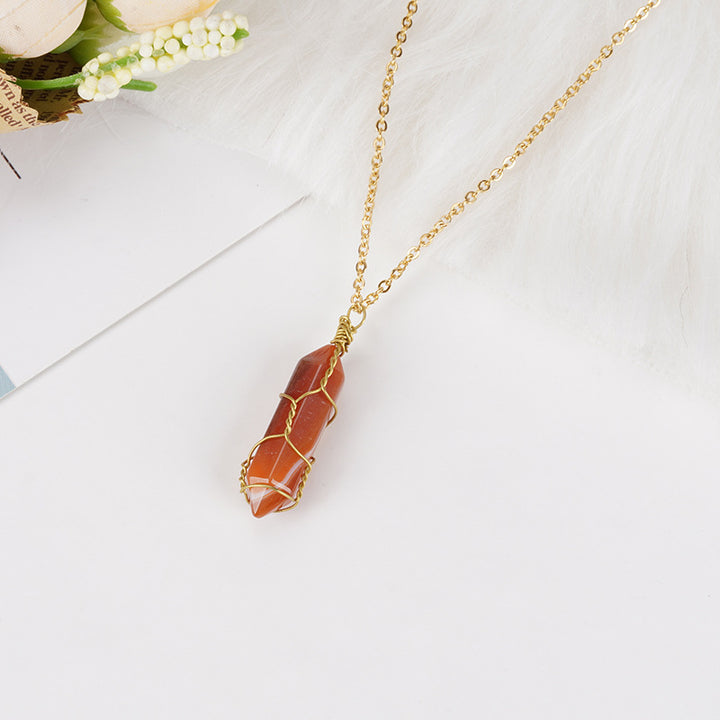 Karneol Halskette - Vitalität, Kreativität, Selbstvertrauen fördern - Necklace - TaoTempel