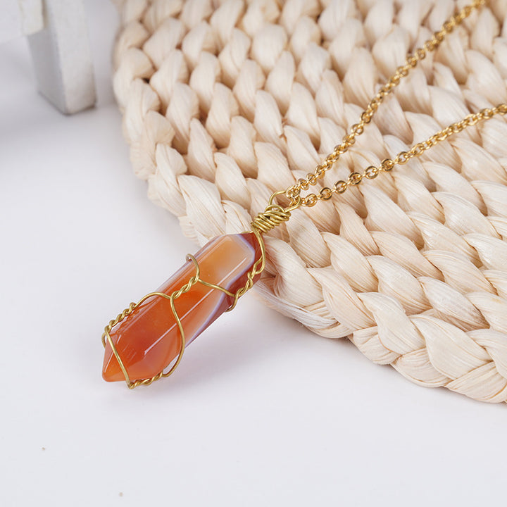 Karneol Halskette - Vitalität, Kreativität, Selbstvertrauen fördern - Necklace - TaoTempel