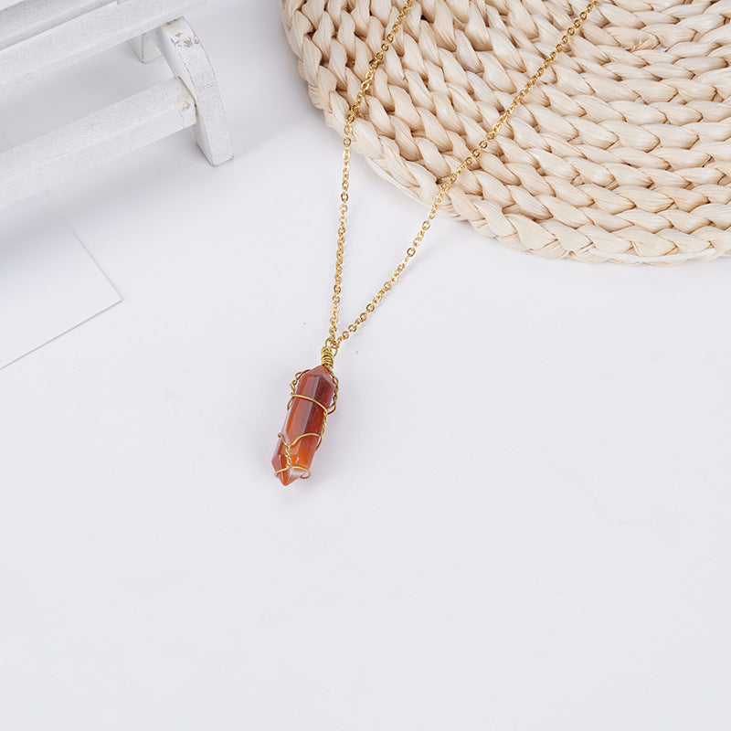 Karneol Halskette - Vitalität, Kreativität, Selbstvertrauen fördern - Necklace - TaoTempel