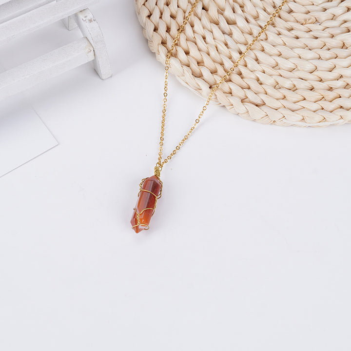 Karneol Halskette - Vitalität, Kreativität, Selbstvertrauen fördern - Necklace - TaoTempel