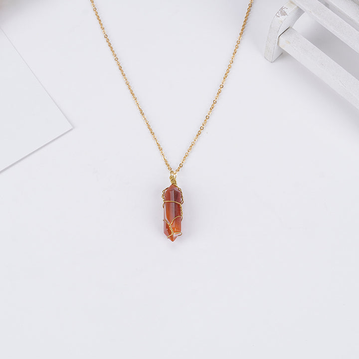 Karneol Halskette - Vitalität, Kreativität, Selbstvertrauen fördern - Necklace - TaoTempel