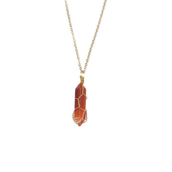 Karneol Halskette - Vitalität, Kreativität, Selbstvertrauen fördern - Necklace - TaoTempel