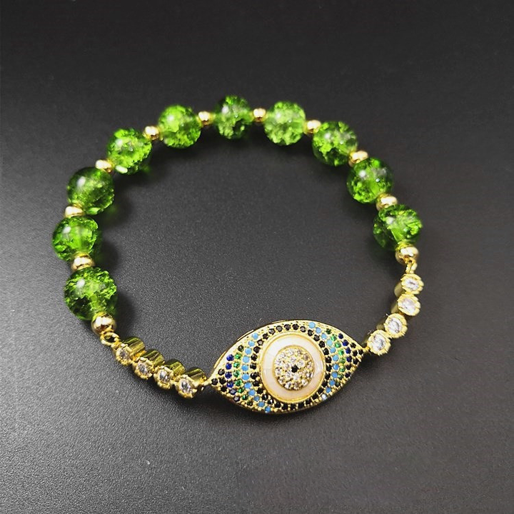 Peridot Armband Böser Blick - Schützend - Bracelet - TaoTempel