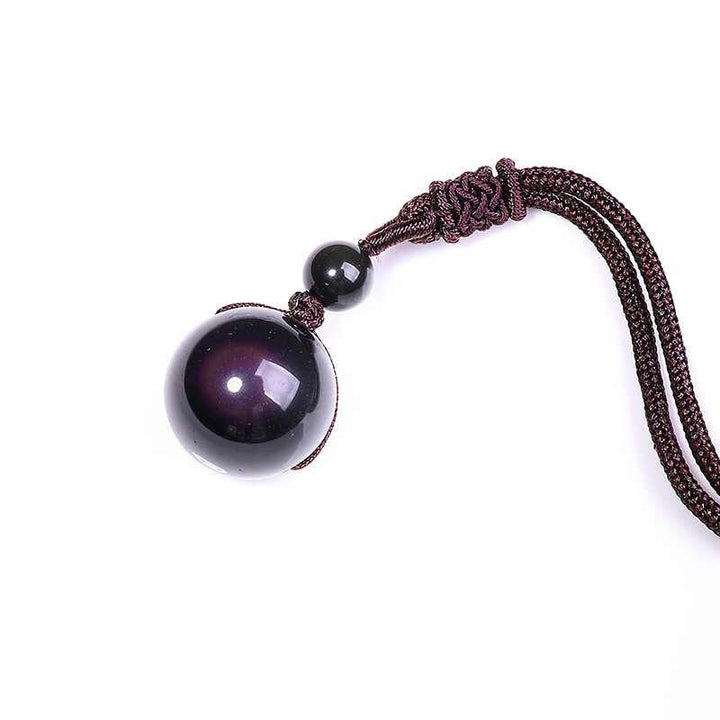 Regenbogen Obsidian Halskette - Auge der Wahrheit - Necklace - TaoTempel