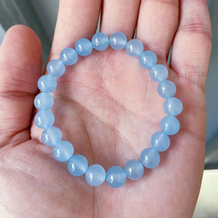 Blaues Aquamarin Armband - Erdend & Beruhigend - Bracelet - TaoTempel