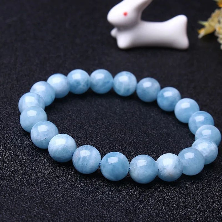 Blaues Aquamarin Armband - Erdend & Beruhigend - Bracelet - TaoTempel