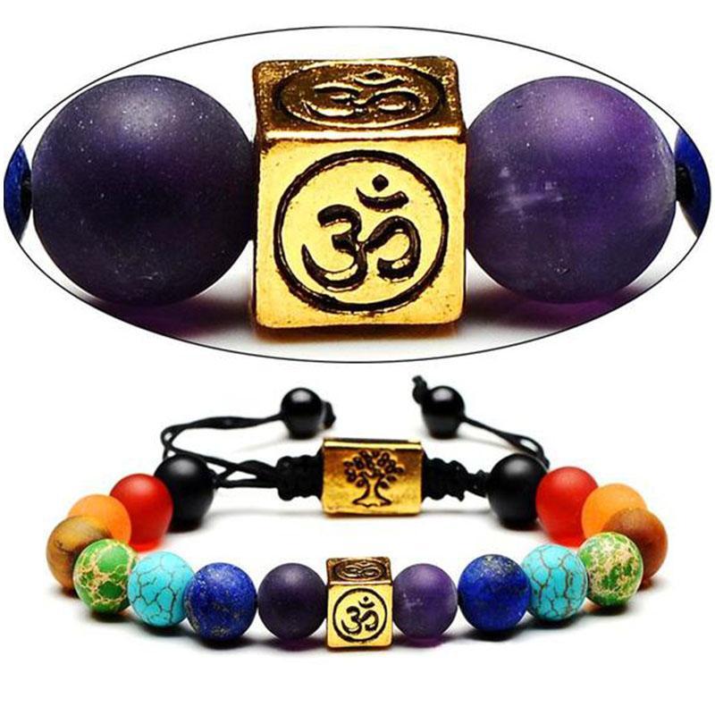 Om Chakra Baum des Lebens Armband - Bracelet - TaoTempel