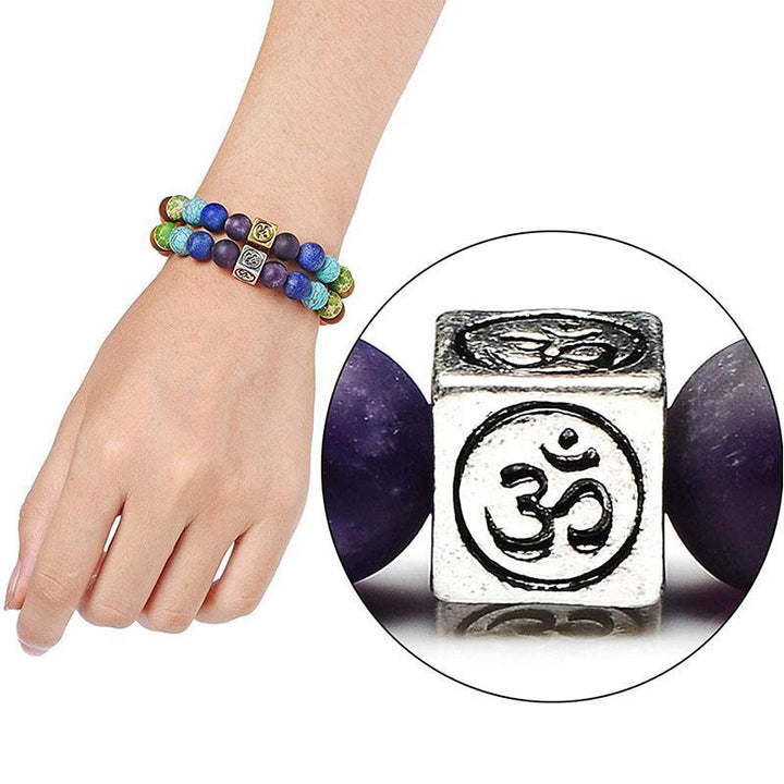 Om Chakra Baum des Lebens Armband - Bracelet - TaoTempel