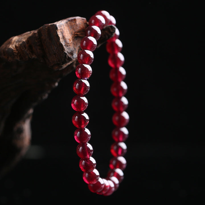 Armband aus rotem Granatstein - Entfache Deine Liebe neu - Bracelet - TaoTempel