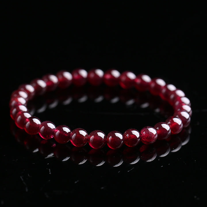 Armband aus rotem Granatstein - Entfache Deine Liebe neu - Bracelet - TaoTempel